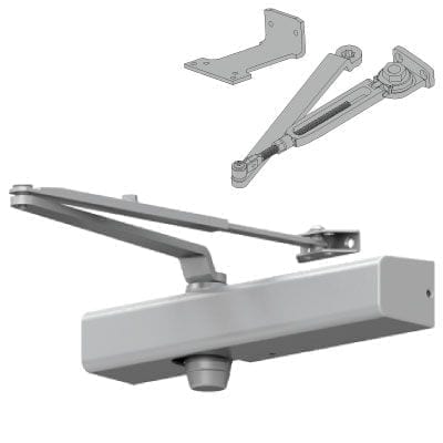 Falcon SC81A Hw/PA Door Closer w/ Hold Open Arm & Parallel Arm Shoe